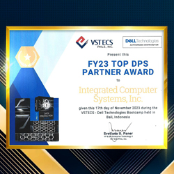 ICS named Dell Tech FY23 TOP DPS Partner